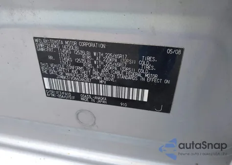 2008 Toyota Rav4 Limited V6 from USA, damaged, VIN JTMBK31V086046287